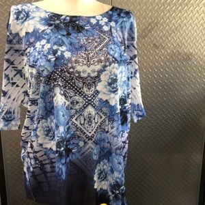 Beautiful blue floral TShirt